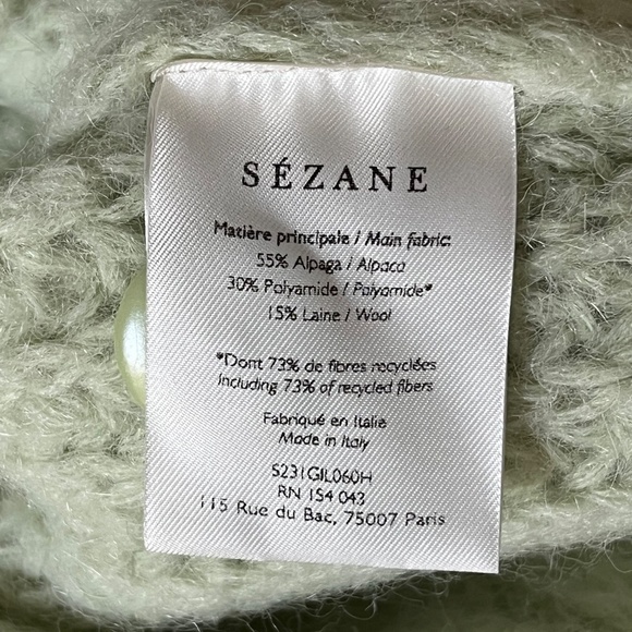 Green Sezane Basile Cardigan - Picture 4 of 4